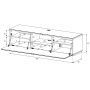 Тумба для ТВ Sonorous ST 160F BLK CWN BS